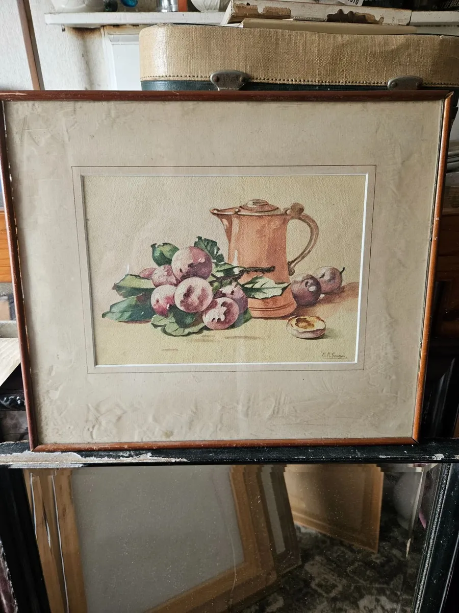 Vintage Picture Watercolour - Image 1