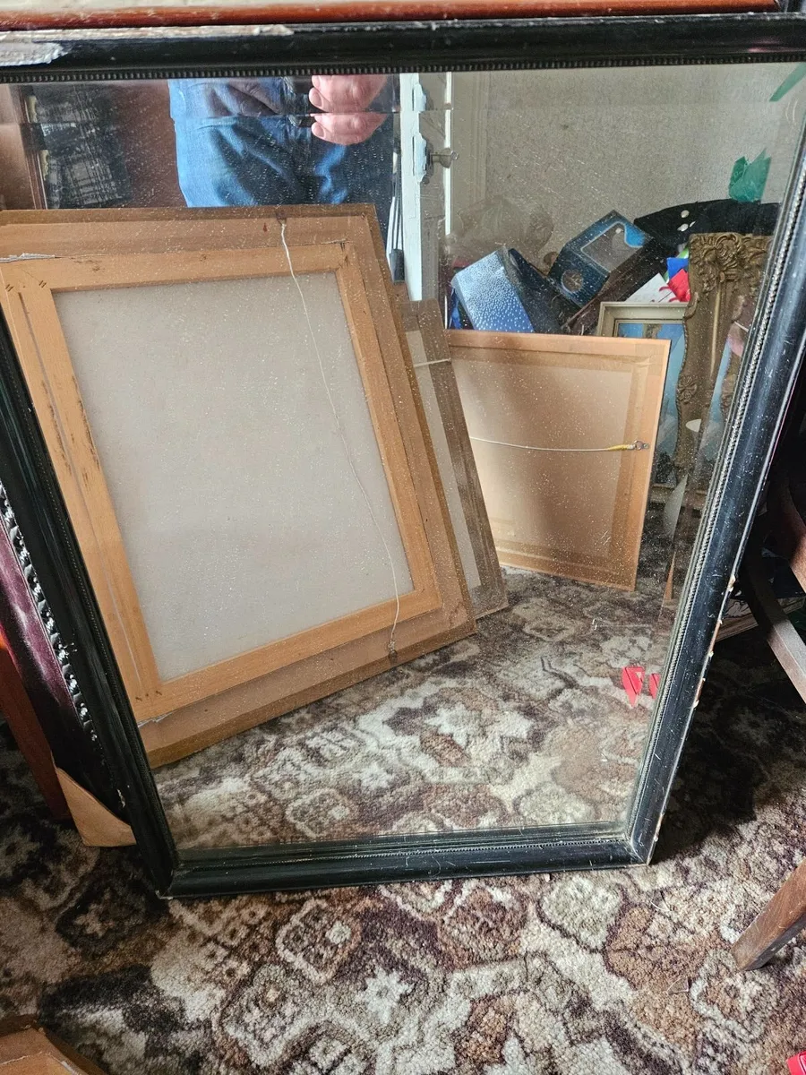 Vintage Bevelled Mirror - Image 3