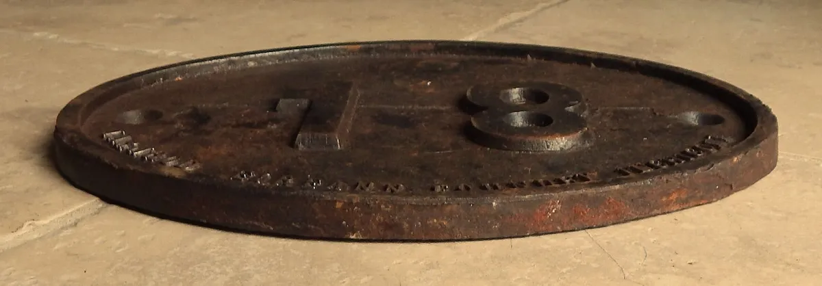 Vintage Cast Iron Railway Sign - Image 2