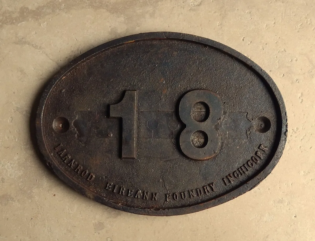 Vintage Cast Iron Railway Sign - Image 1