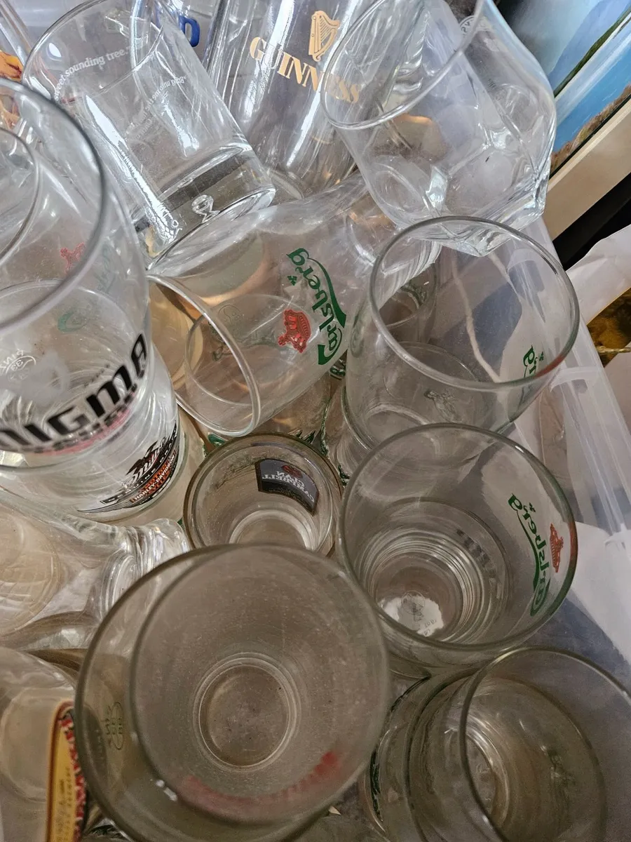 Guinness Harp Carlsberg Pint Glasses - Image 4