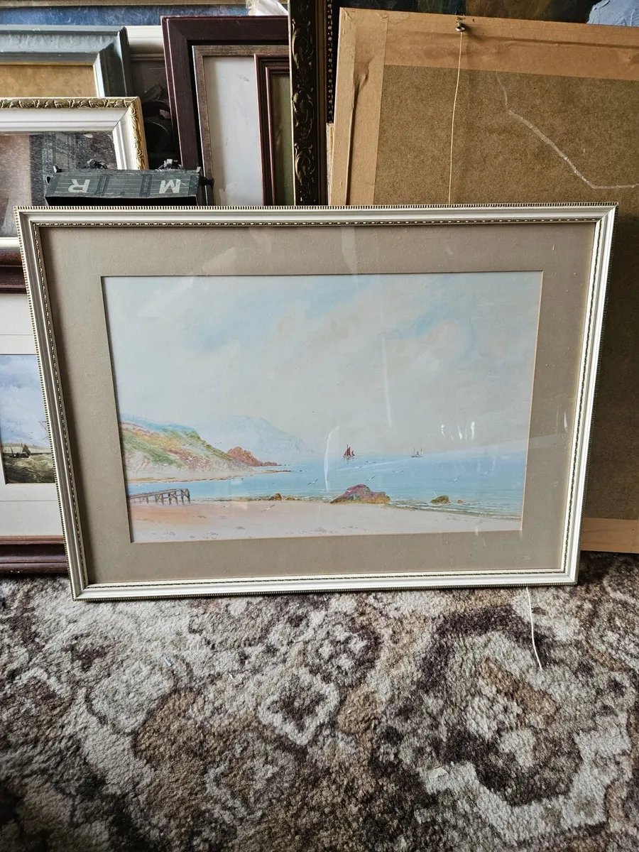 Vintage Picture Watercolour - Image 1