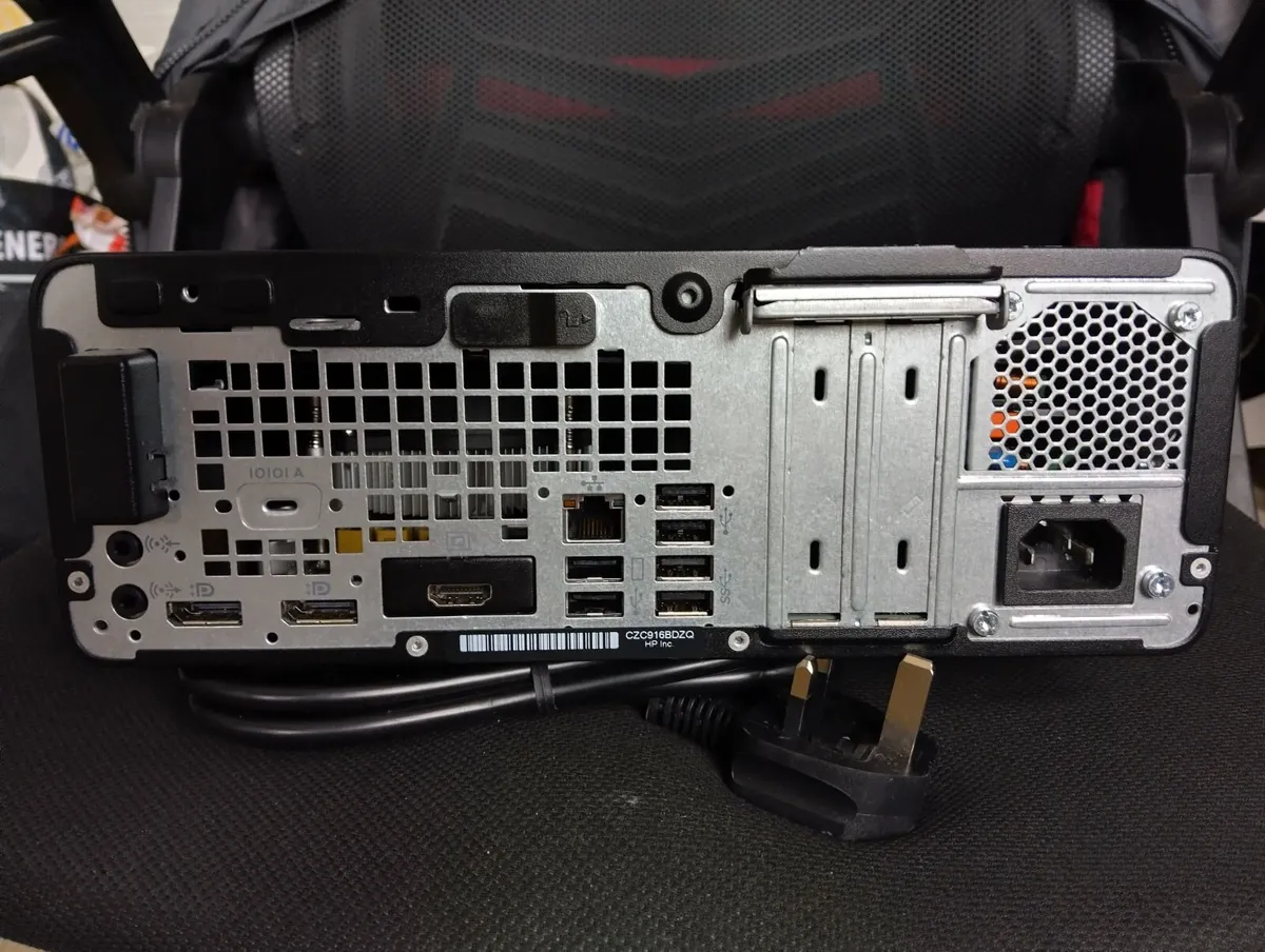 HP ProDesk 600 G4 SFF (i5 8th Gen) and power cable - Image 2