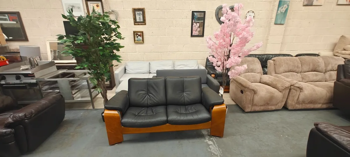 Ekornes Stressless 2 Seater Recliner Sofa - Image 1