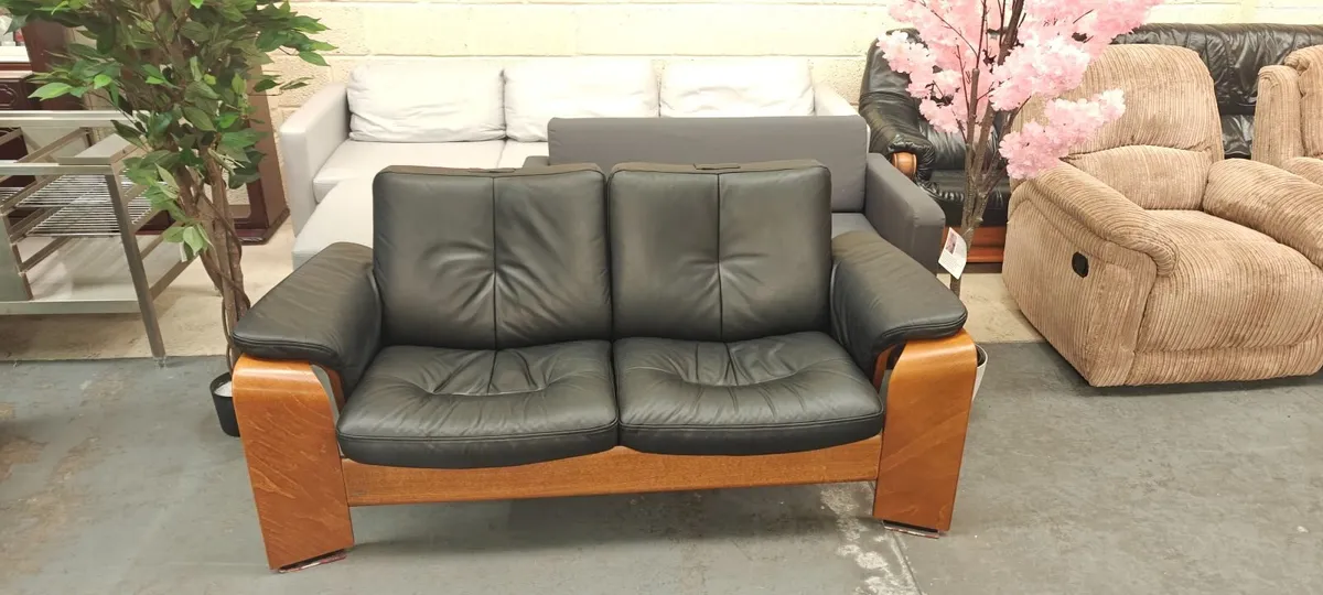 Ekornes Stressless 2 Seater Recliner Sofa - Image 2