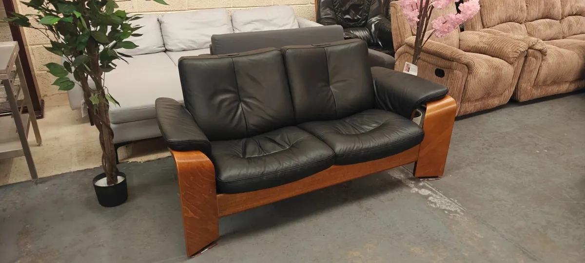 Ekornes Stressless 2 Seater Recliner Sofa - Image 3