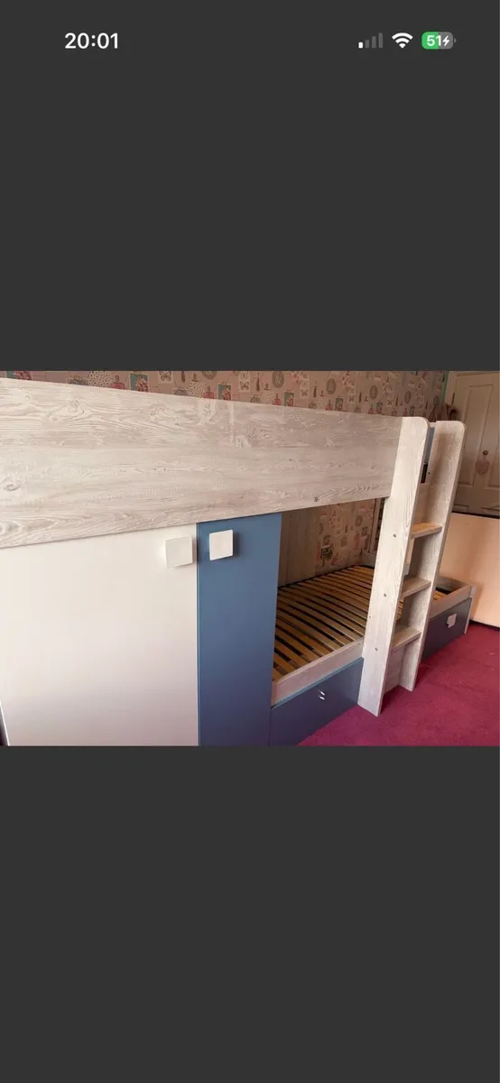 Bunk beds with wardrobe and storage - Image 2