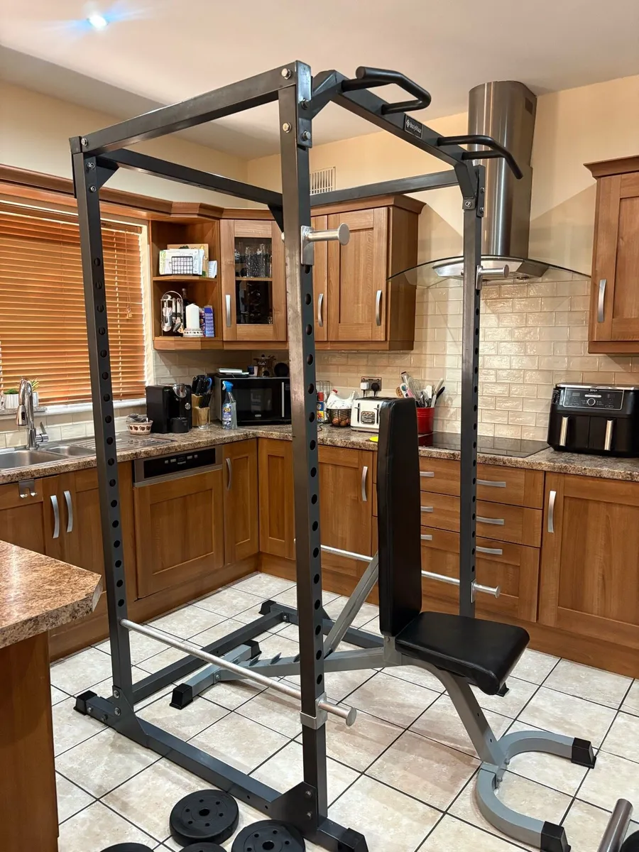 FANTASTIC OLYMPIC GYM POWER RACK FULL SET!! - Image 4