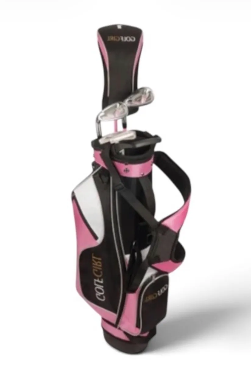 Left Handed Golf Girl Clubs Set & Bag Age 8-12 - Image 2