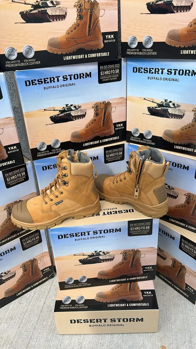 Desert Storm S3 Zip Work Boots all sizes - Image 4