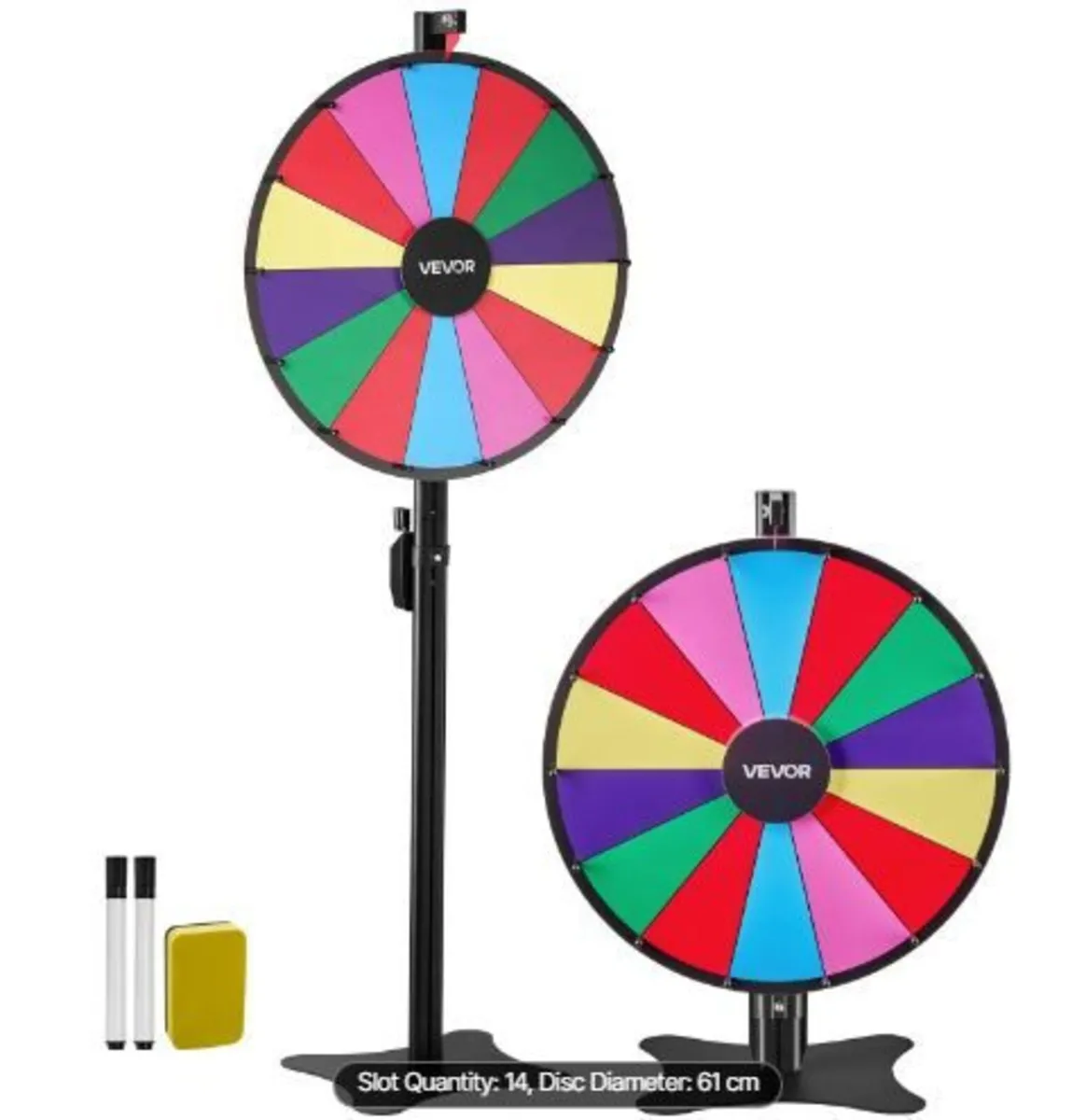610 mm Spinning Prize Wheel, 14 Slots - Image 1