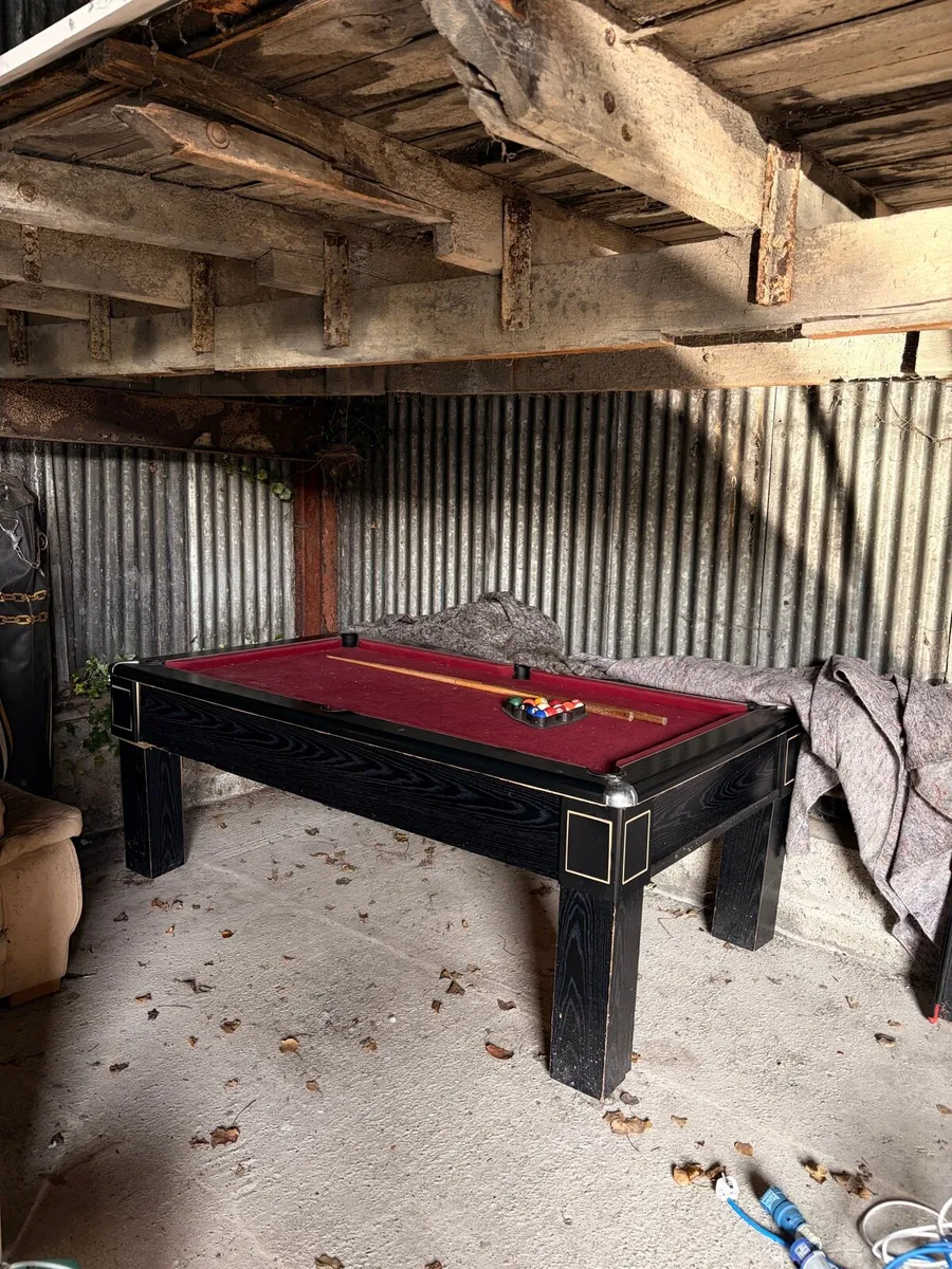 10ft Pool Table - Granite/Slate Top €250ono - Image 1