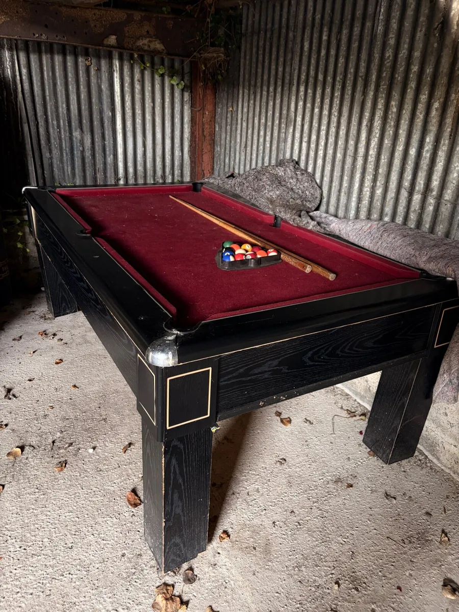 10ft Pool Table - Granite/Slate Top €250ono - Image 2