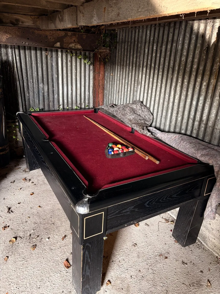 10ft Pool Table - Granite/Slate Top €250ono - Image 3