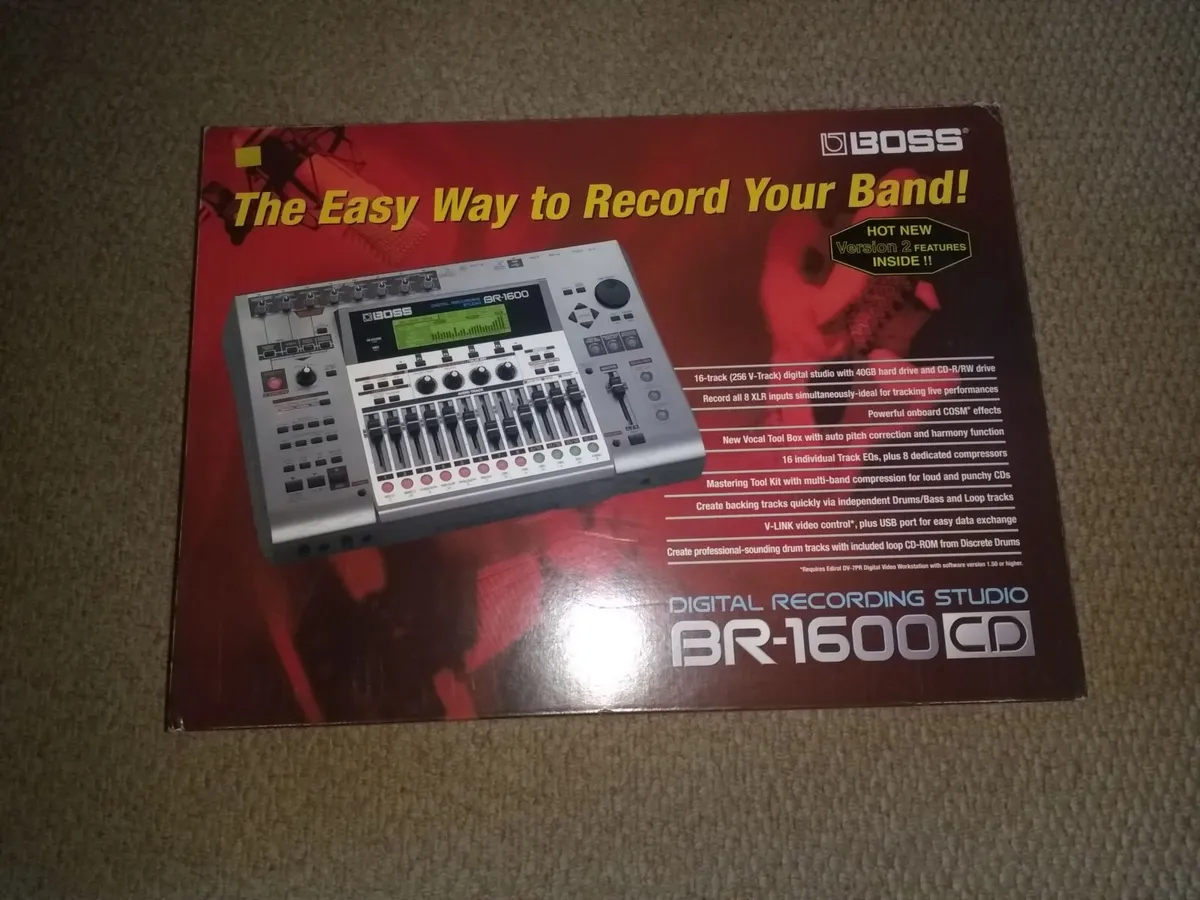 BOSS BR1600CD 16-track Digital Recording Studio - Image 3