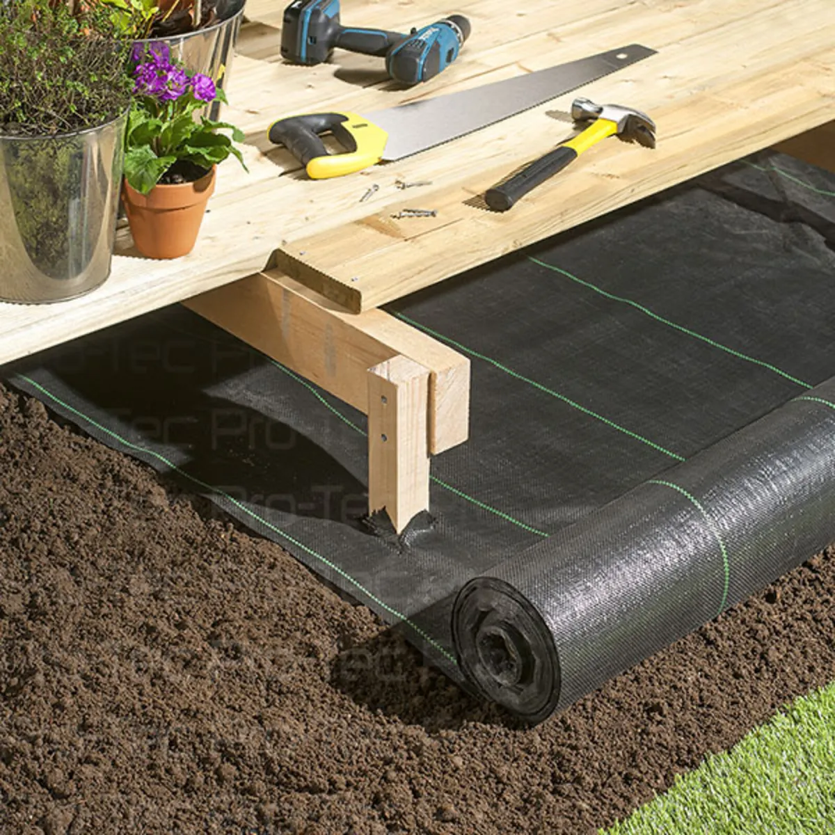 Ground cover decking patio weed block - Image 1