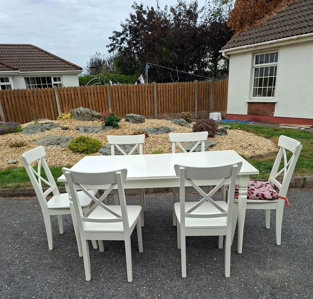 Table with 6 Solid Chairs  €250 - Image 4