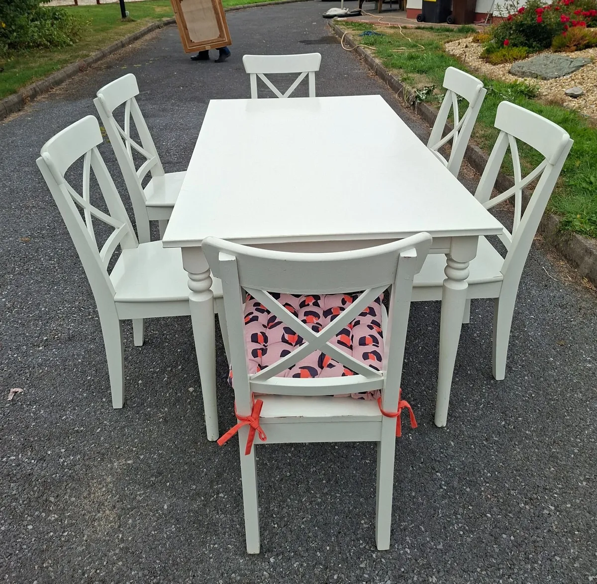 Table with 6 Solid Chairs  €250 - Image 3