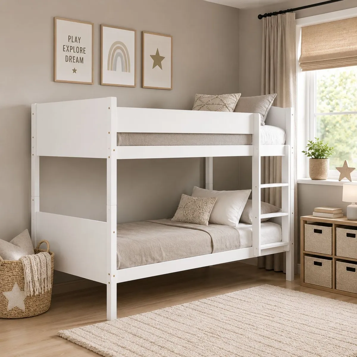 WHITE SINGLE BUNK BEDS € 499