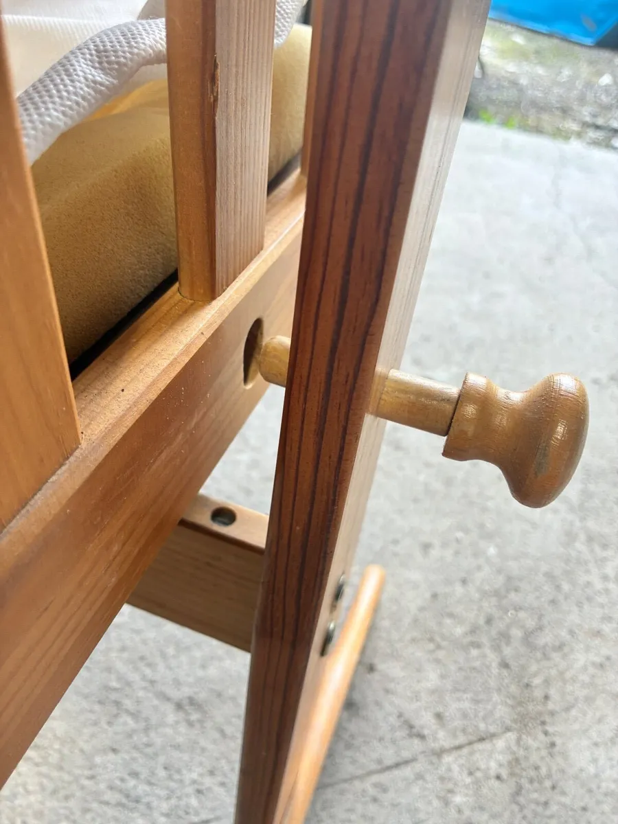 Wooden  Rocking Baby Cradle / Rocking Cot - Image 2