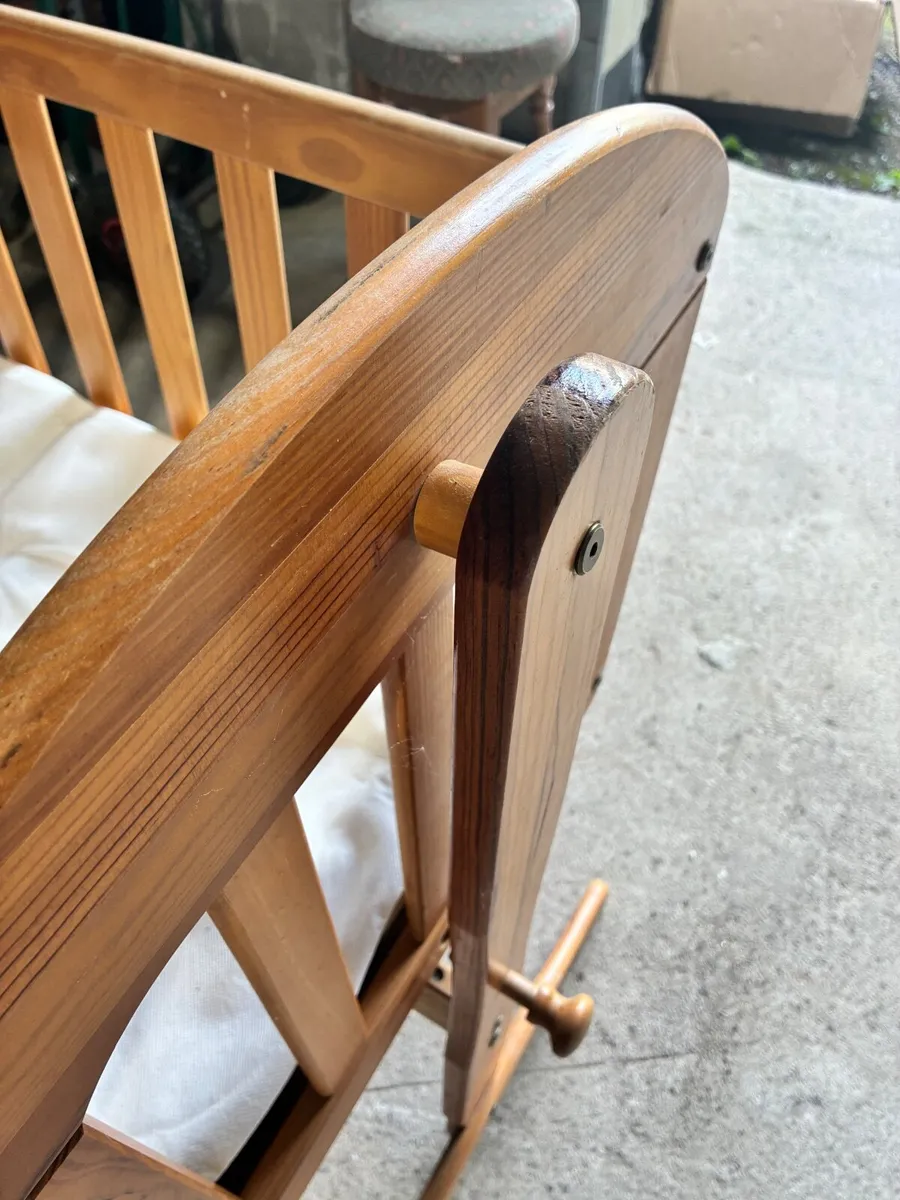 Wooden  Rocking Baby Cradle / Rocking Cot - Image 3
