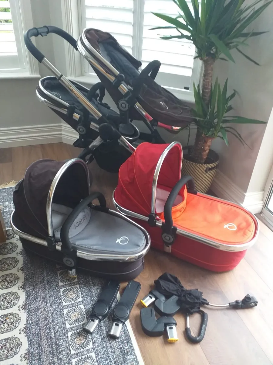iCandy Peach/double tandem-complete travel system - Image 2