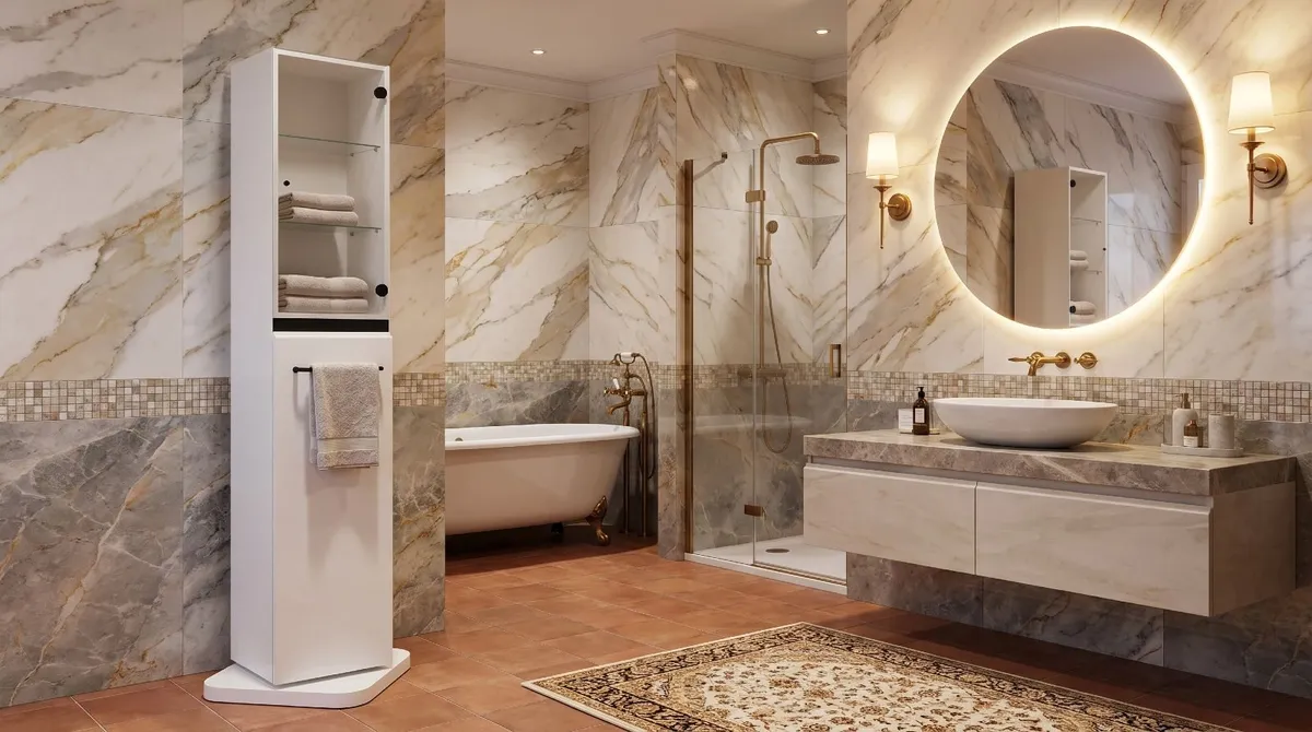 Floor standing Italian Bathroom cabinet - Image 4