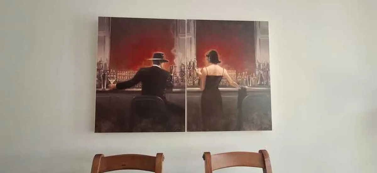 Evening Lounge Canvas by Brent Lynch Art - Image 2