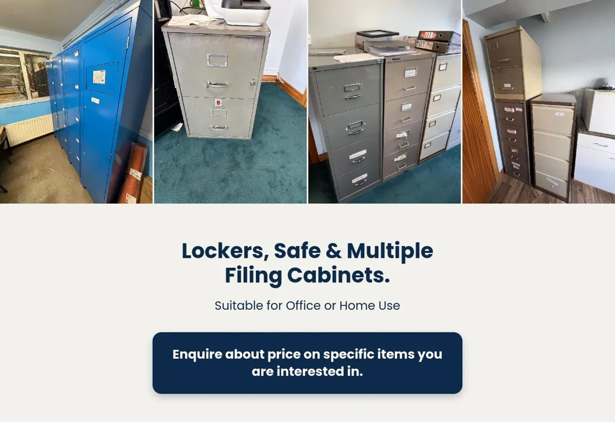 Lockers, Filing Cabinets & Safe - Image 1