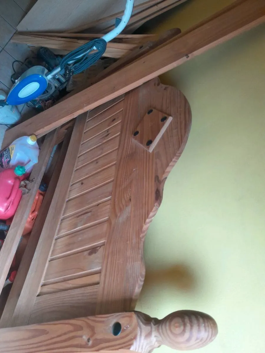 Stunning double Mexican pine bed frame