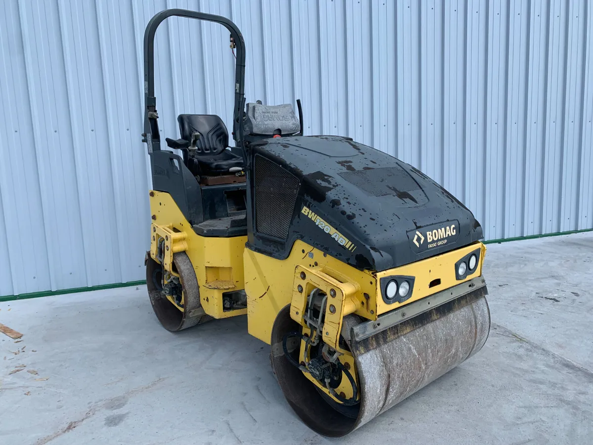 2014 BOMAG BW120AD-5 TWIN DRUM ROLLER FOR AUCTION - Image 4