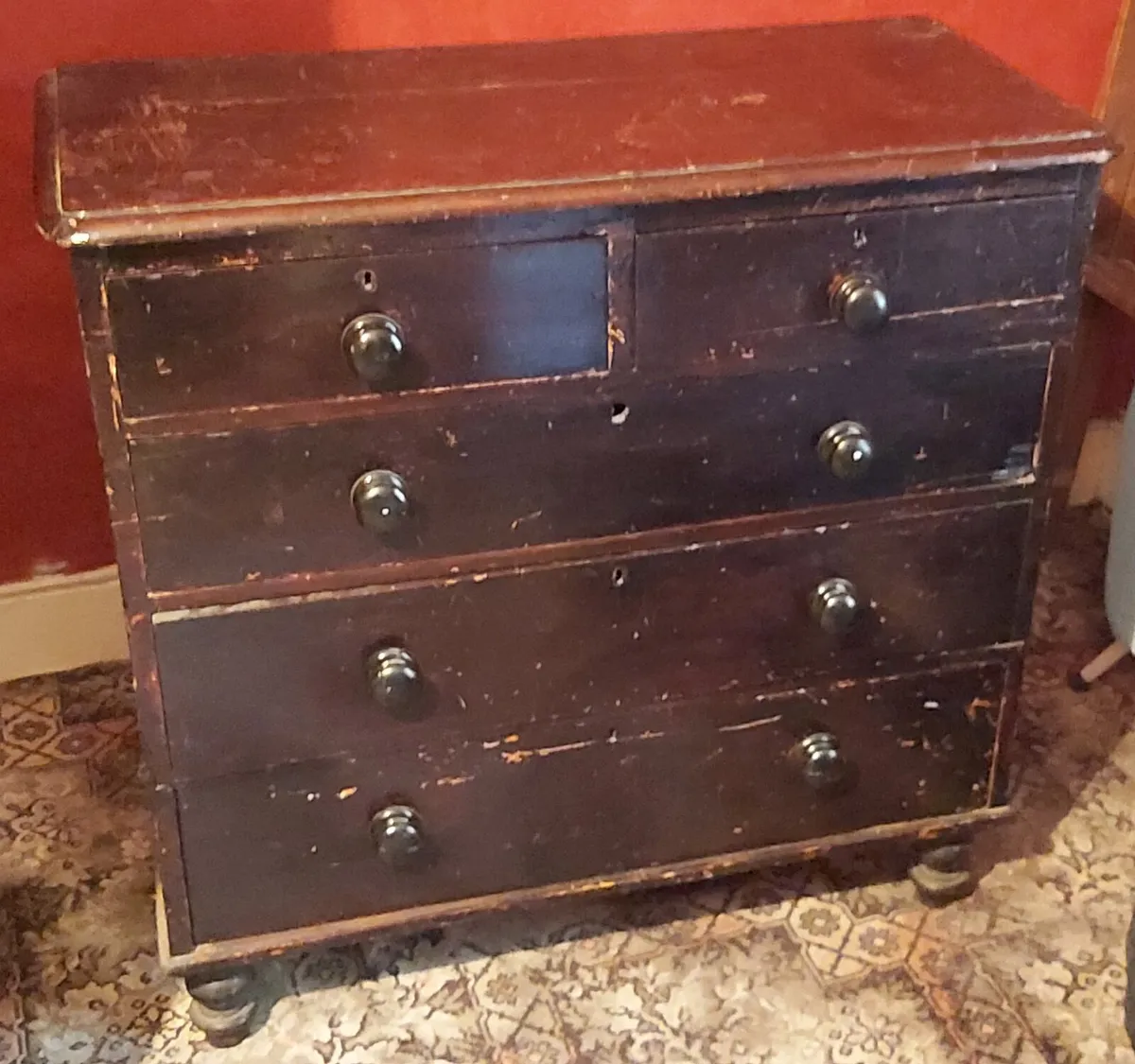 Vintage Distressed Chest of Drawers - Image 1