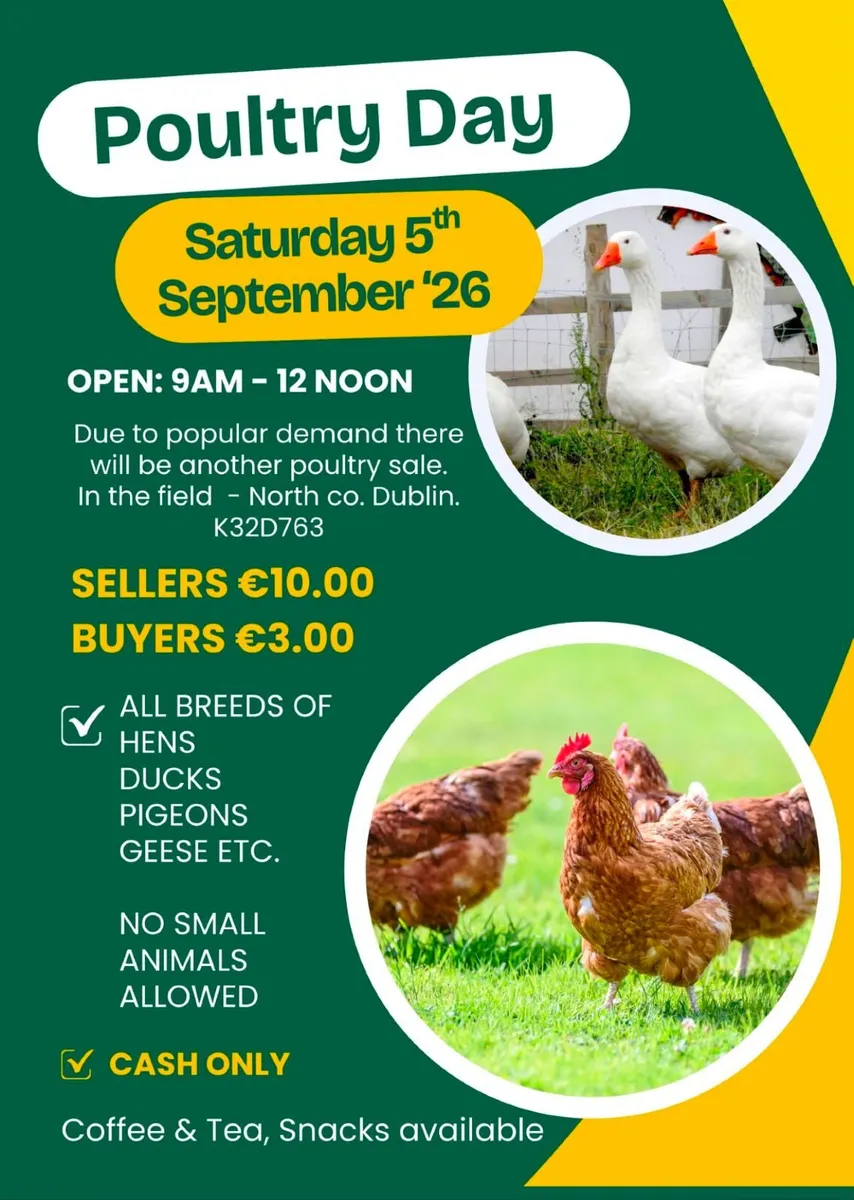 Poultry sale in the Naul, Co N.Dublin