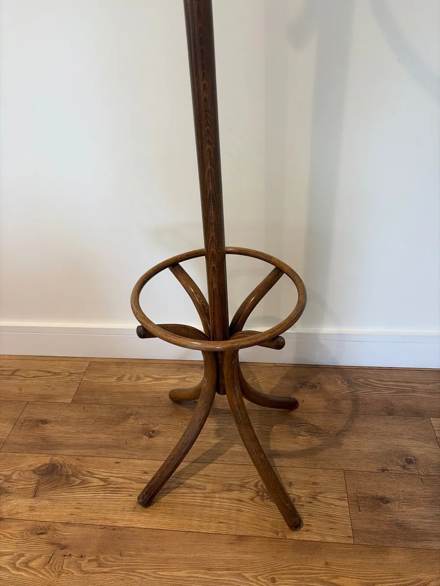 Vintage Wooden Coat Rack - Image 2