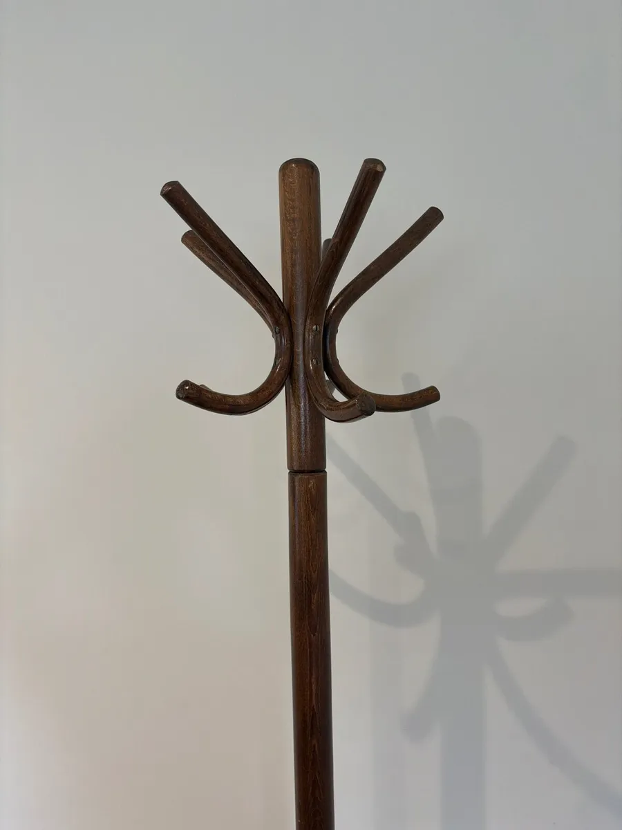 Vintage Wooden Coat Rack - Image 3