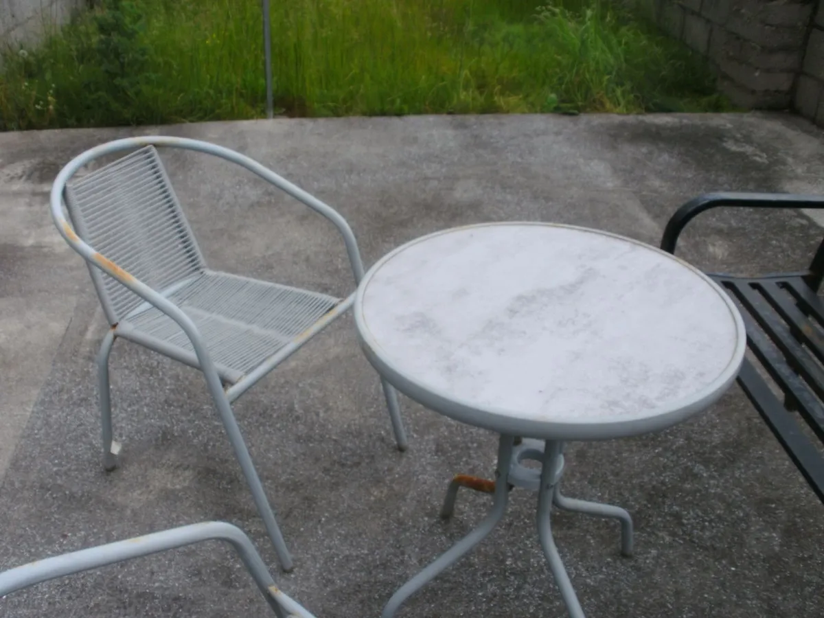 Garden furniture table chairs pluss  bench - Image 4