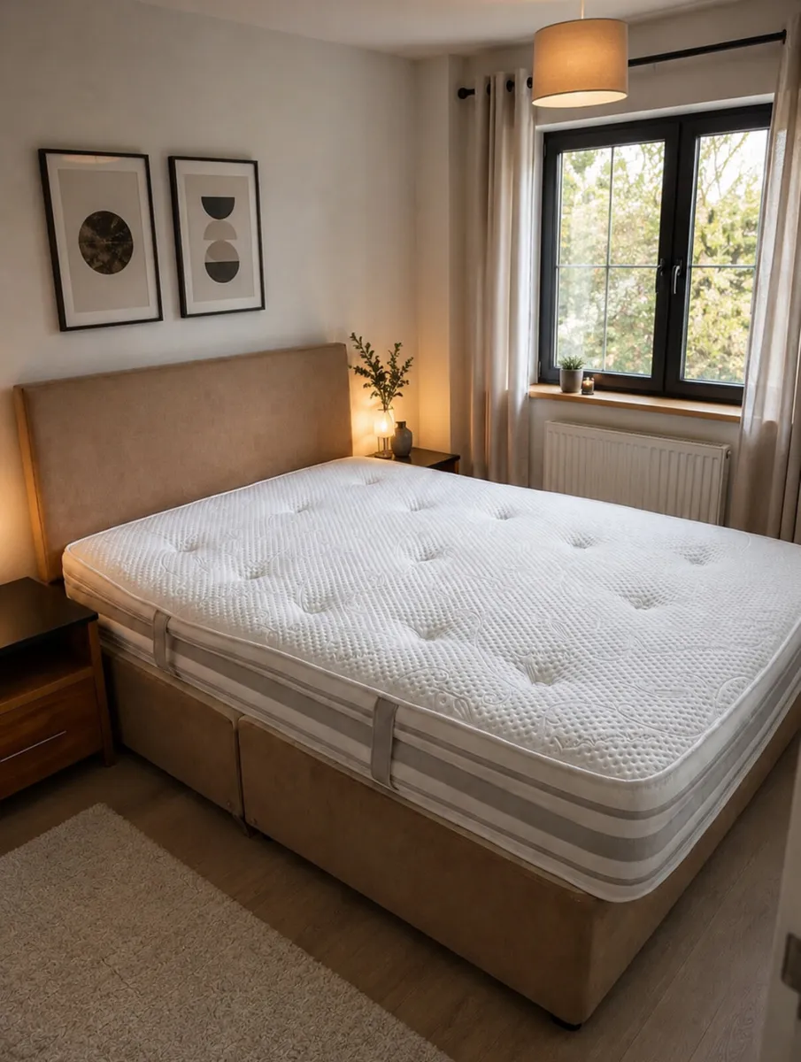 Double bed and mattress