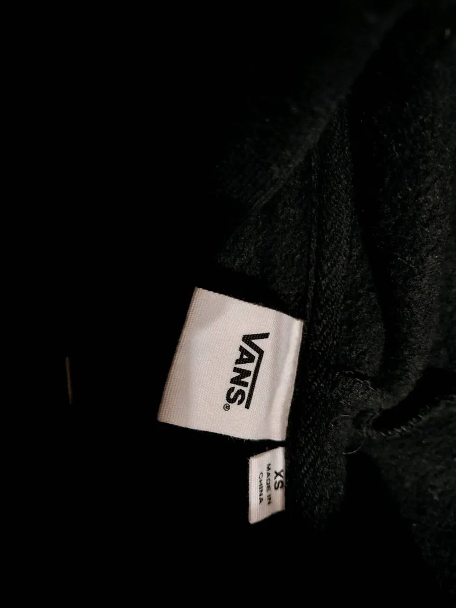 Womens black Vans hoody - Image 4