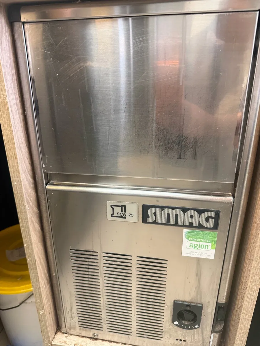 Commercial Simag Ice Machine & JVC TV⁠ - Image 1