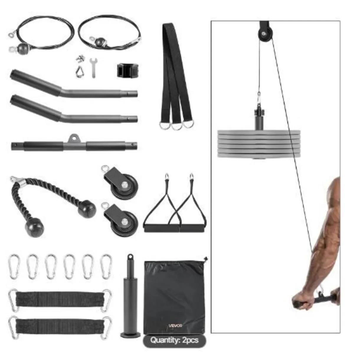 Pulley System, 2 PCS LAT and Lift Pulley - Image 1