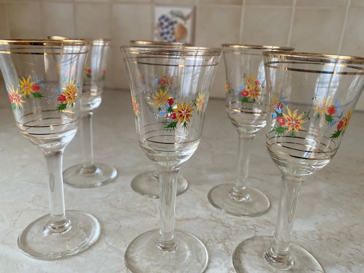 Sherry Glasses Vintage - Image 2