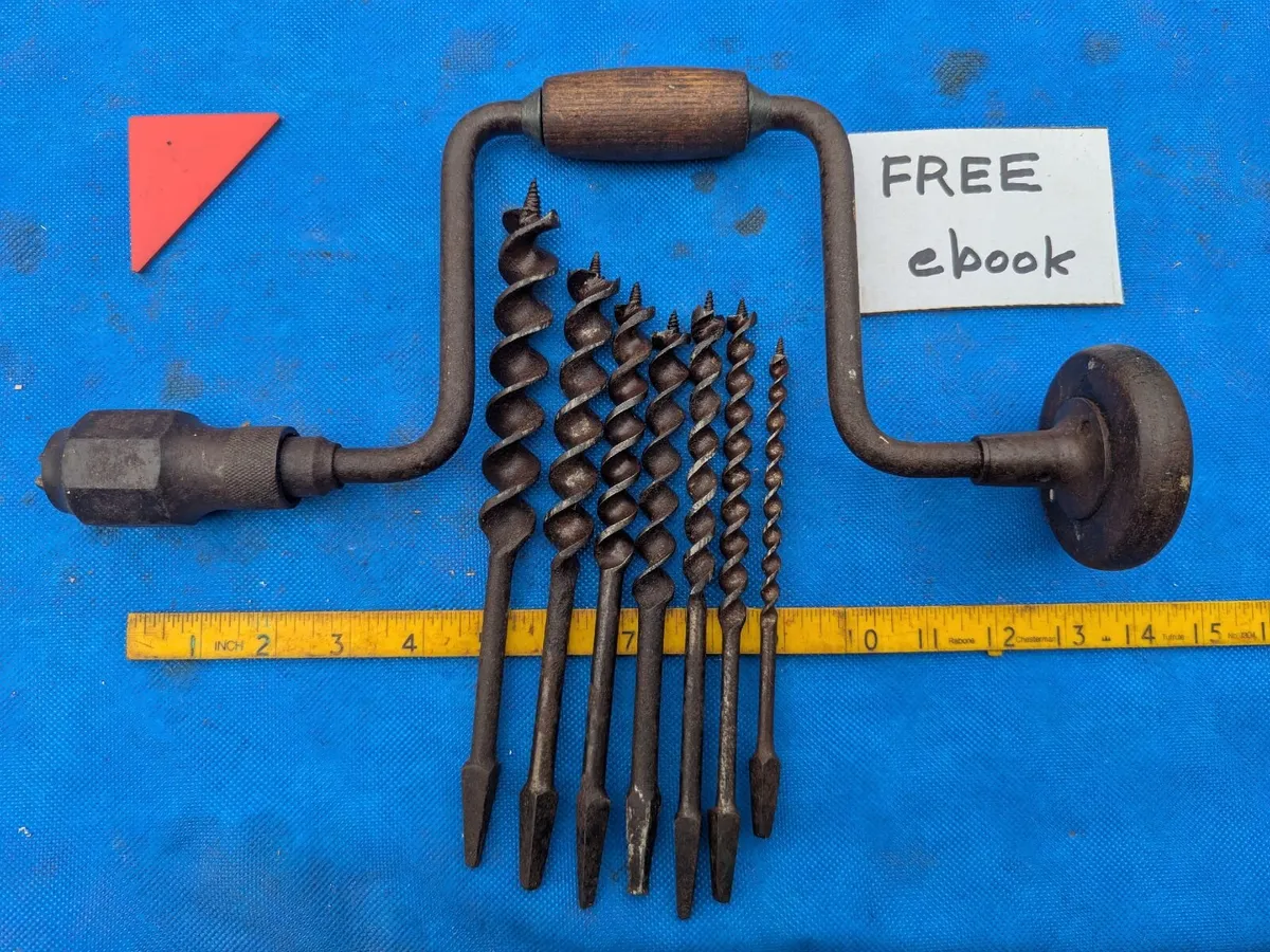 Carpenters Brace & Jennings bits - Image 1
