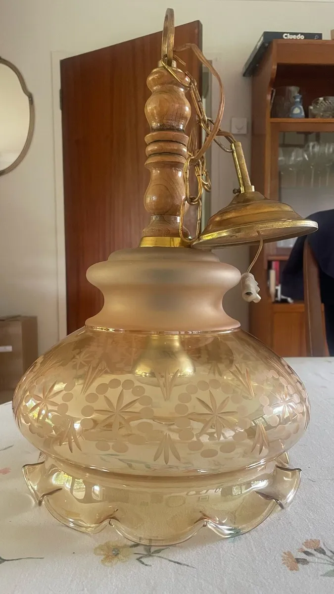 Vintage pendant light fitting - Image 1