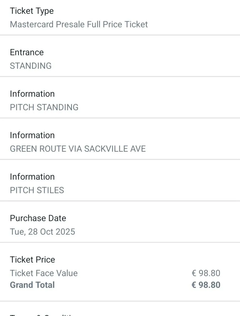 Bon Jovi tickets x 2 - Image 3