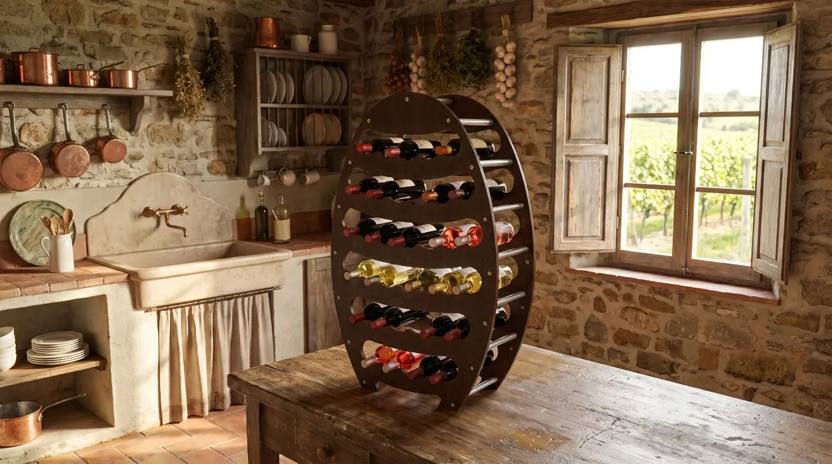 Stylish Italian Wine Rack - Image 2