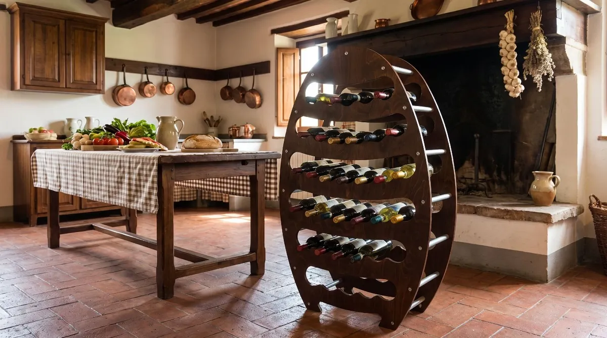 Stylish Italian Wine Rack - Image 3