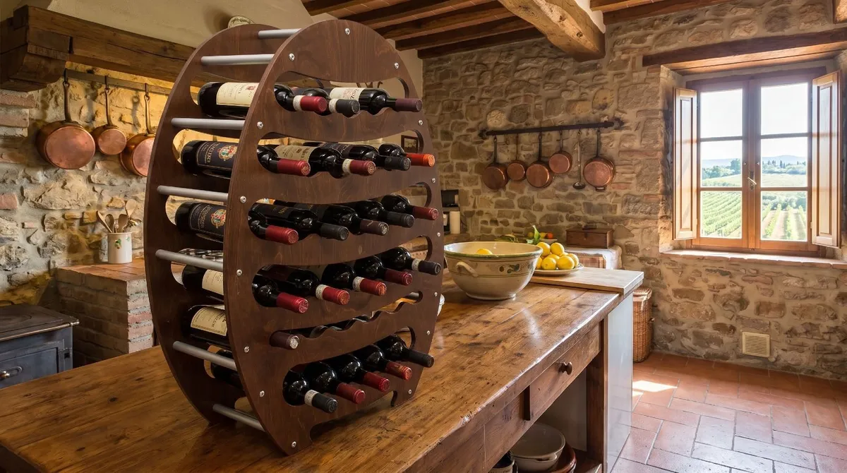 Stylish Italian Wine Rack - Image 4