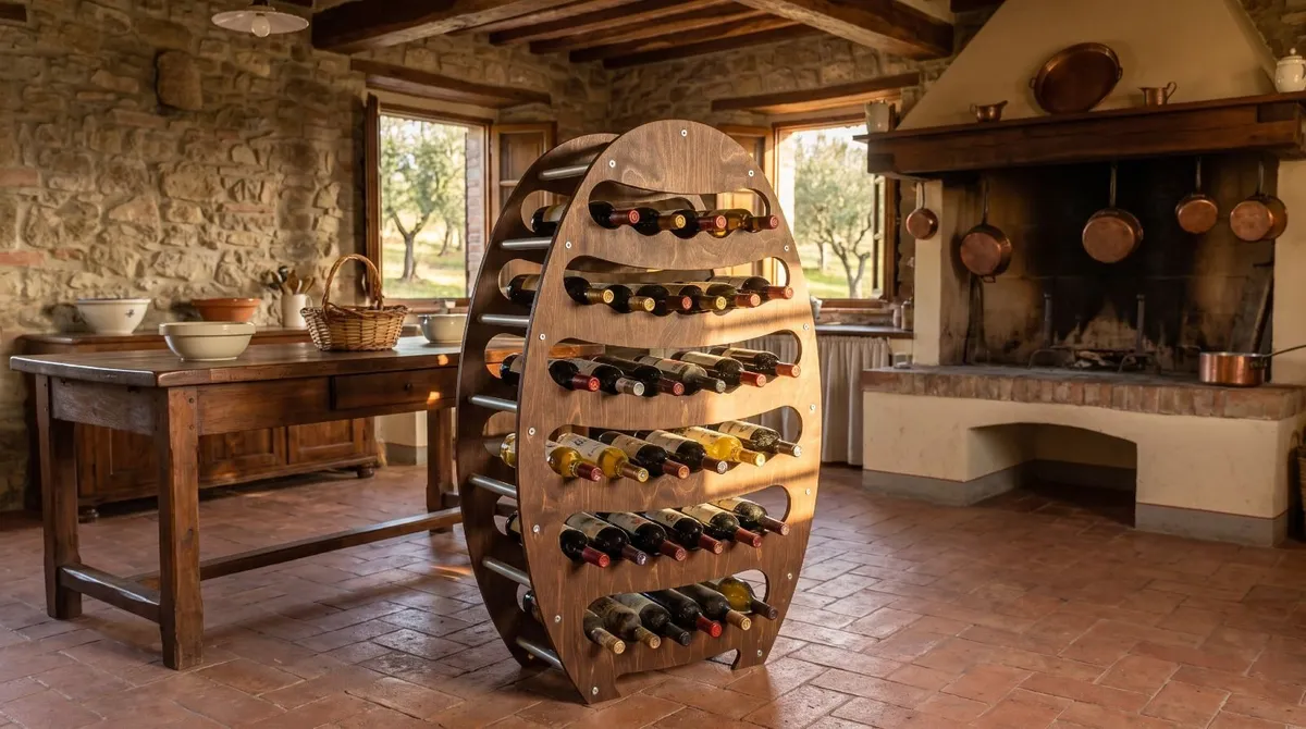 Stylish Italian Wine Rack - Image 1