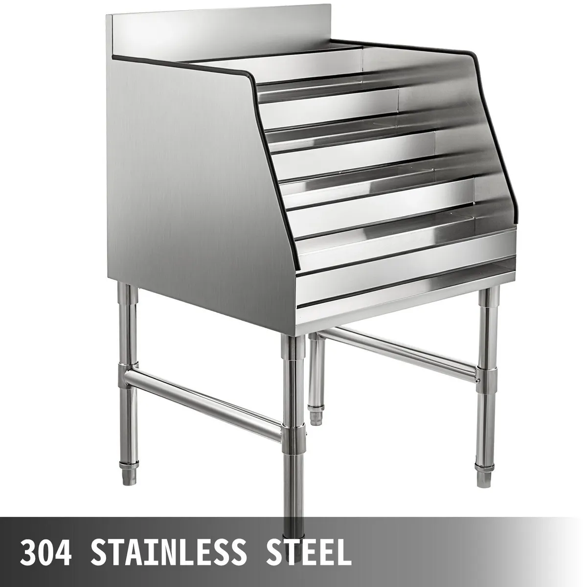 24-Inch 5-Tier Stainless Steel Bottle Rack - Image 2