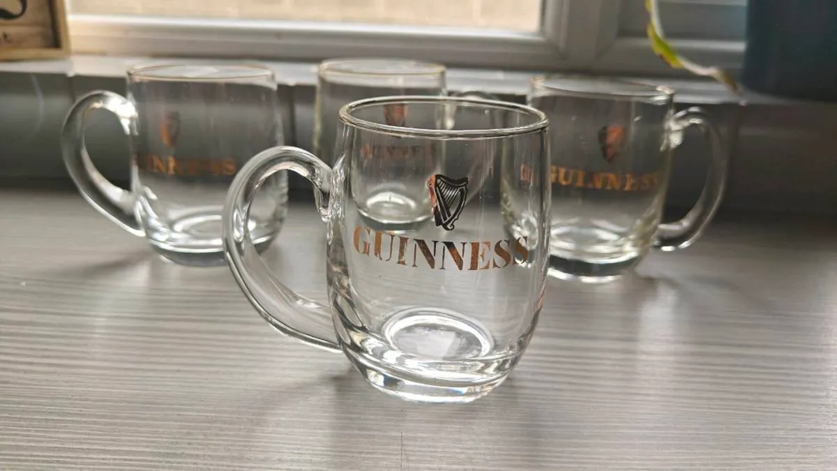 Waterfold crystal 1/2 pint Guinness glasses - Image 1